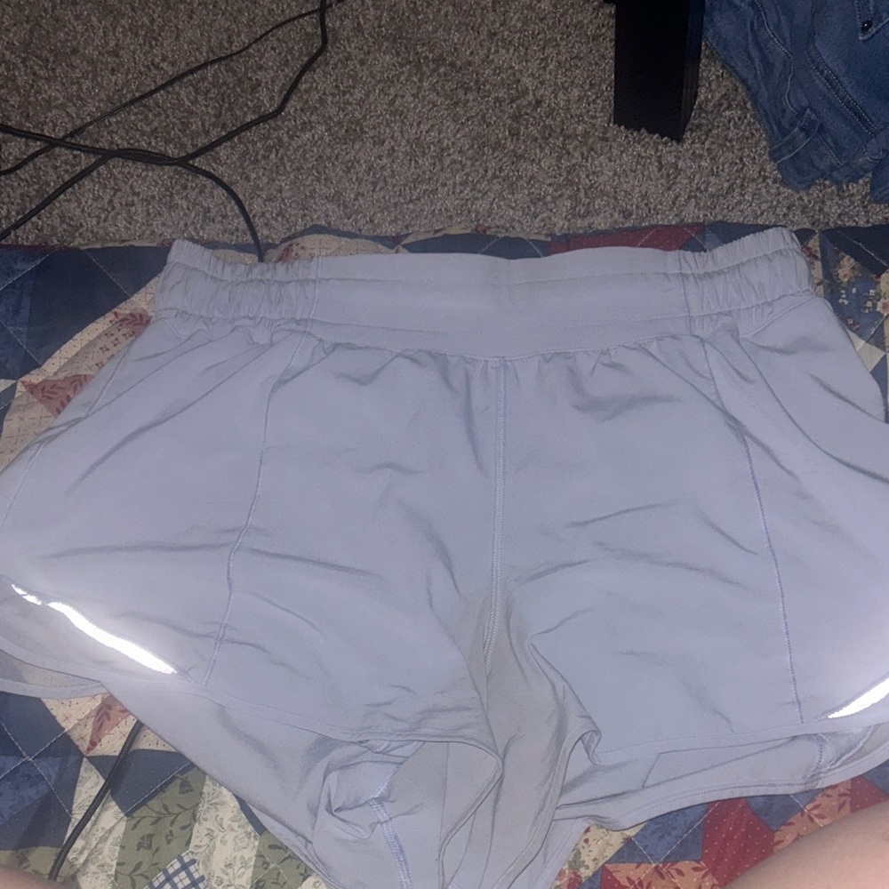 Lululemon Athletica Light Gray Athletic Shorts
